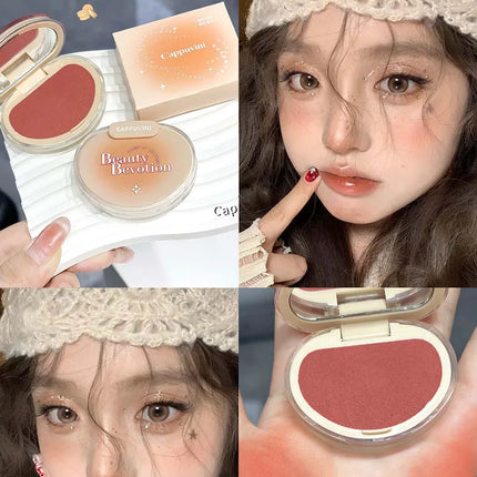 Gradual Soft Mist Pink Blush Cream Mousse Blush Palette Apricot Cheek Tint Blusher Matte Peach Rouge Face Contour Shadow Makeup