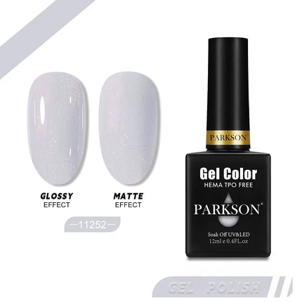 Parkson 12ml Nail Gel Polish TPO HEMA Free Glitter Semi Permanent Soak Off UV LED Long Wear Ultra Diamond Top Coat Varnish