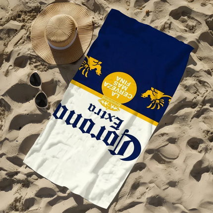 C-corona Towel Beach Quick Dry Soft Pool E-extra Beer Towels Gift for Travel Gym Shower Camping sports