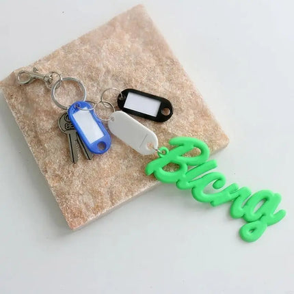 Portable Silicone Letter Bag Charm Keychain Pendant Portable Charm Adds a Touch of Romance Suitable for Any Occasion
