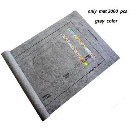 Puzzles Mat Jigsaw Roll Felt Mat Play mat Puzzles Blanket For Up to 3000 Pieces Puzzle Accessories Portable Travel Storage bag