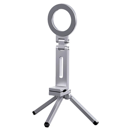 For Magsafe Airplane Phone Holder Foldable Tripod Portable Magnetic Phone Holder 360 Rotating Travel Phone Stand