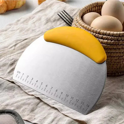 Flour Cutter Stainless steel Bake Scraper Cream Cake Dough Knife Scraper Household Kitchen Baking Tool Large Cutting Knife