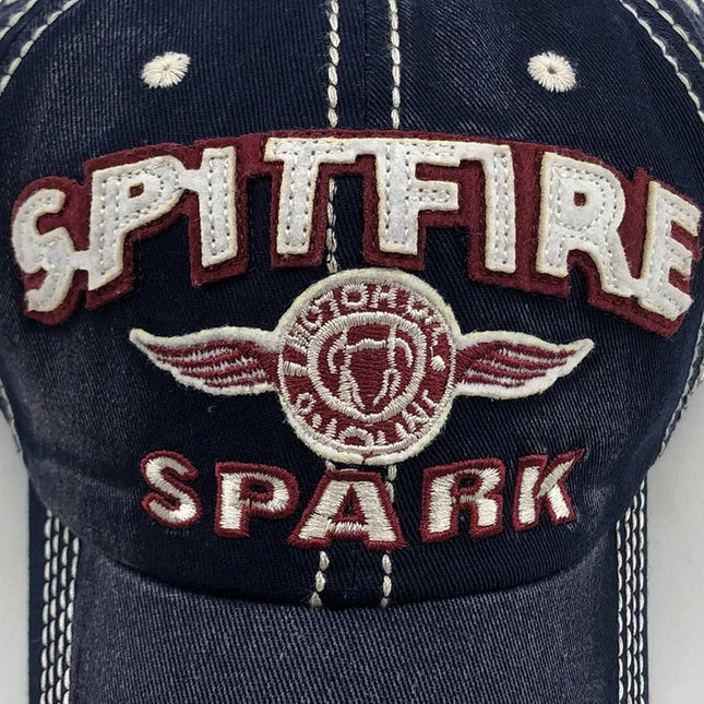 Embroidered Letter 1932 Washed Cloth Retro Style Baseball Cap Men's and Women's Casual Street Retro Motorcycle Do Old Visor Hat