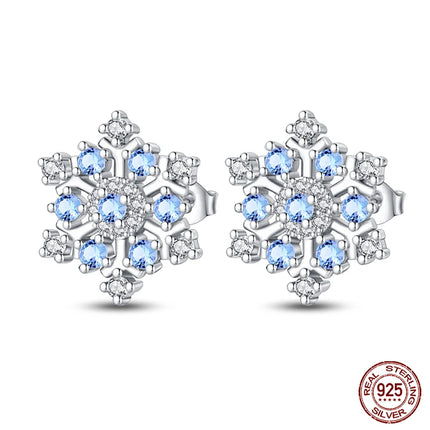 Real 925 Sterling Silver Star Earrings For Women Sparkling Zircon Ear Studs Luxury Fine Engagement Wedding Jewelry Gift For Girl