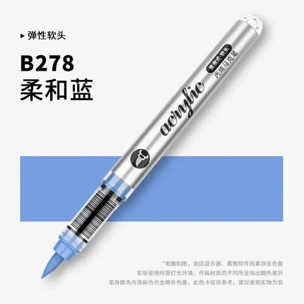 GRASP 120/1 Colors Acrylic Marker Pens Waterproof Pen Soft Brush Nib Student Art for Glass Stone Art School Supplies Stationery