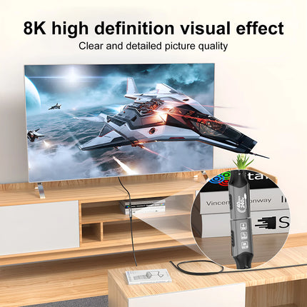 8K Type C Extension Cable Fast Charging Cable Extender Male to Female USB C 4 UHD Video 40Gbps 240W PD3.1 with Thunderbolt 4/3