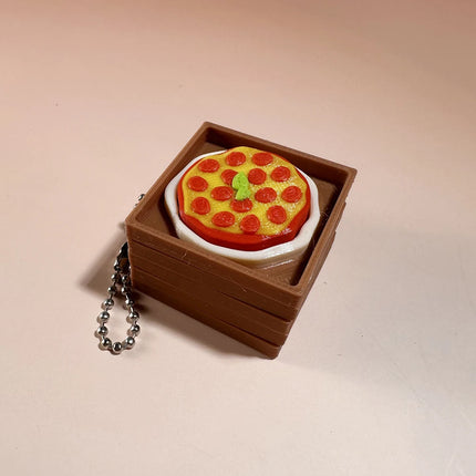 Calming Keychain Keys Finger Button Anti-stress Toys Funny Watermelon French Fries Ice Decompression Gifts for Children Adults