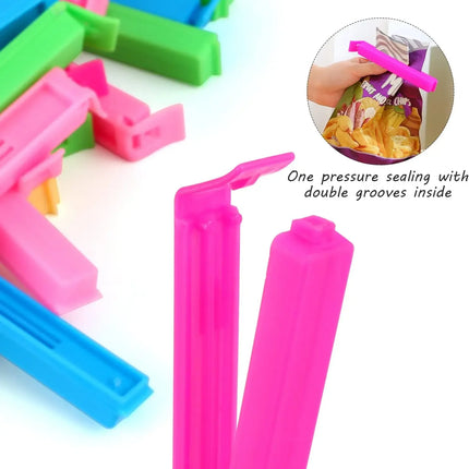 10/5PCS Portable Kitchen Storage Food Snack Seal Sealing Bag Clips Sealer Clamp Plastic Tool Kitchen Accessories Food Bag Clips