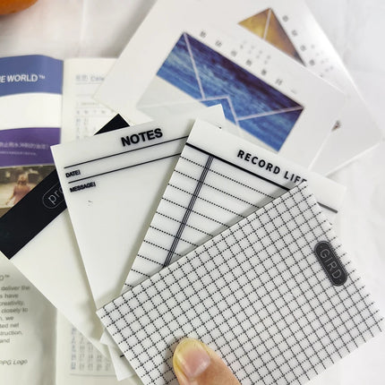 200 Sheets Transparent Waterproof Posted It Sticky Note Pads Notepads Posits for School Stationery Office Supplies