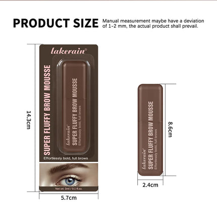 Superfluff Volumizing Brow Mousse Tint for Eyebrows Tinted Brow Gel  Brown Long Lasting Waterproof Eyebrow Tattoo  Dye Cosmetics