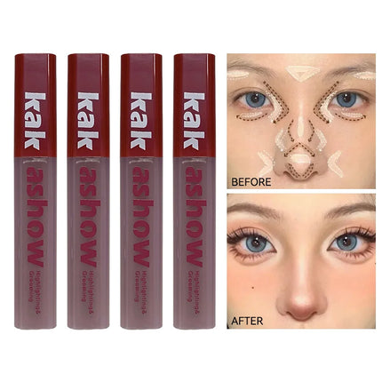kakashow flawless beautification liquid, light and thin skin makeup, concealer highlights, natural makeup