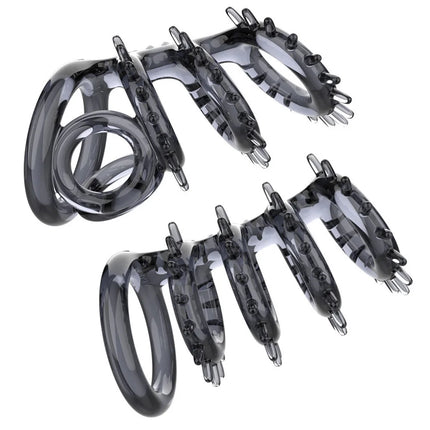 Silicone Penis Ring Adult Men Ejaculation Delay Dick Cock  Enlargement Durable Sex Toys For Male Sex Ring Stimulating Vagina