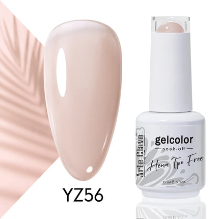 Arte Clavo Red Color Series Nail Polish UV Soak Off Varnish 15ml Manicure Nail Art Long-lasting Hema Tpo Free Gel Nail Polish