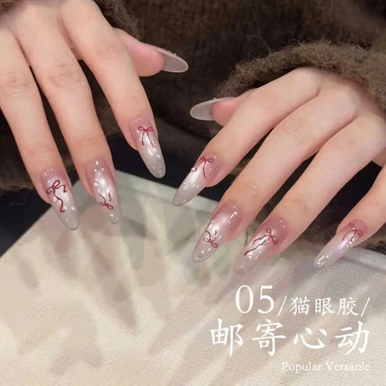 Museluoge Mail Heartfelt Cat Eye Gel Nails Polish 5ml Canning Semi Permanent Soak Off Magnetic Gel Nail Gel  For Nail Salon