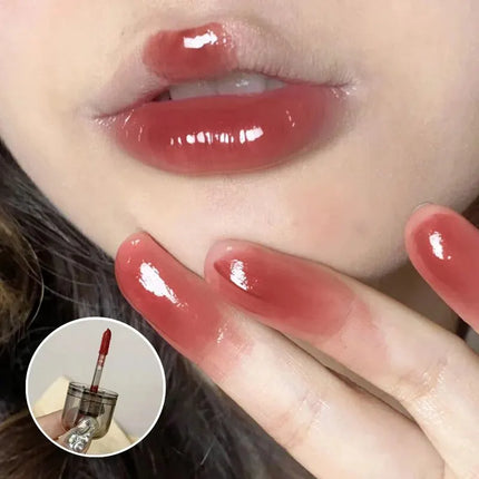 HERORANGEHR564 Enveloping Ice Night Mirror Lip Glaze Moisturizing and Moisturizing Lip Film Forming Quickly