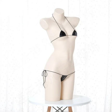 Black Women's Japanese Sexy Underwear Lolita Kawaii  Anime Mini Bikini Adult Role Play Bra Women's  Lingerie Set Best Gift