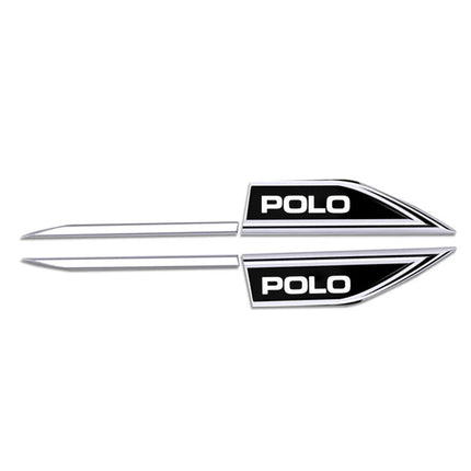 Car Body Protective Metal Sticker Auto Door Car Fender Side Blade Badge For Volkswagen VW Polo 6R 6N 6N2 6C 9N 9N3 Rline R Line