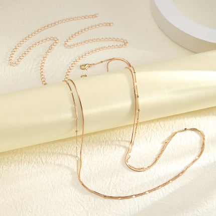 Double Layer Sequin Coin Waist Chain Belt Summer Boho  Beach Bikinis Simple Adjustable Body Jewelry Set for Women Gifts 2024 New