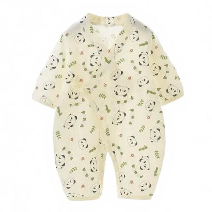 Baby Boys Girls Jumpsuit Clothes Newborn Muslin Bamboo Cotton Long Sleeve Romper Infant Autumn Spring Clothes 0-24M