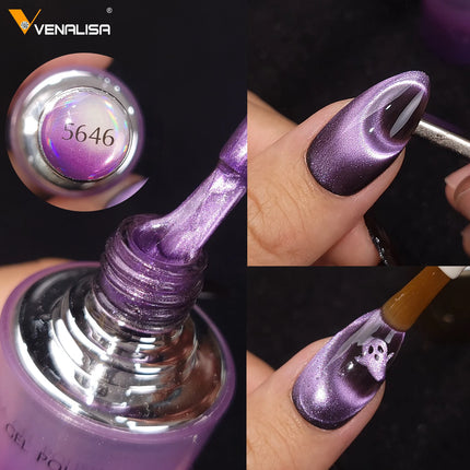 10ml*1pc Venalisa Nail Gel Polish Hema Free TPO Free Color Diamond Sparkle Magnet 10DCat Eye Gel Soak Off UV LED Varnish Gel Kit