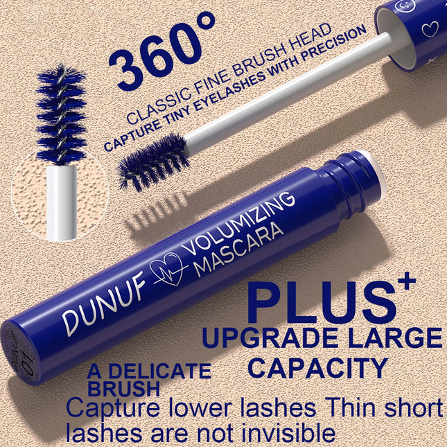Waterproof curling tinted mascara, slim, long-lasting, smudge-proof, fine brush head suitable for beginners