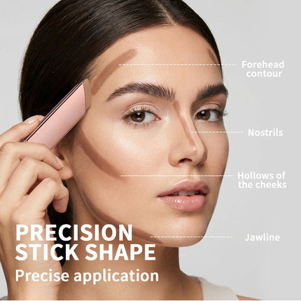 2 IN 1 Cream Bronzer And Contour Stick Waterproof Highly Pigmented Instant Depth & Dimension Contouring Face Makeup Cosmetics