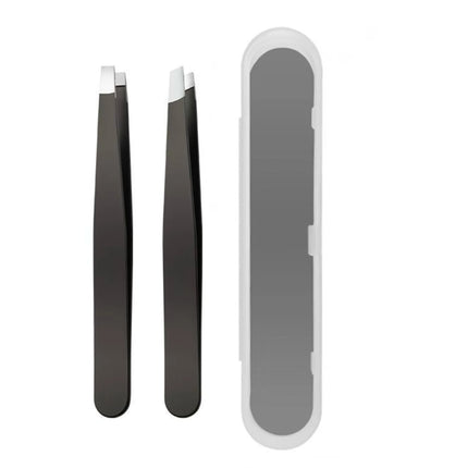 Eyebrow tweezer & eyebrow scissors set, stainless steel multifunctional eyebrow & facial hair trimming beauty, eye styling tool