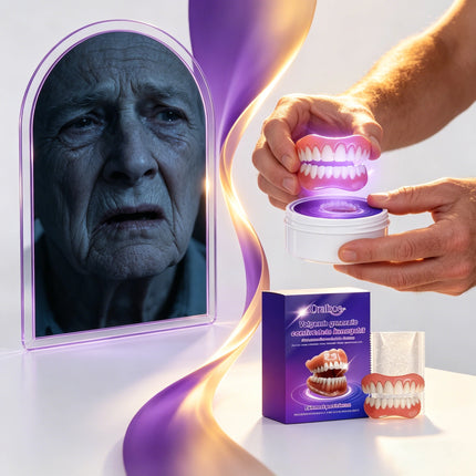 Soft Silicone Snap-On Denture Kit – Realistic Upper Lower Teeth, Instant Comfort, Strong Secure Hold, Natural Smile Replacement