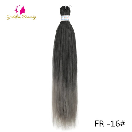 26"Corlorful Selling Jumbo Easy Braiding Hair Ombre Rainbow Braiding Cosplay Hair Synthetic Pre Stretched Hair Braids wigs
