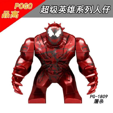 Building blocks, Marvel superheroes, assembled dolls, Spider Man, Iron Man, Venom, Shark, Deadpool, DIY gifts, children's toys