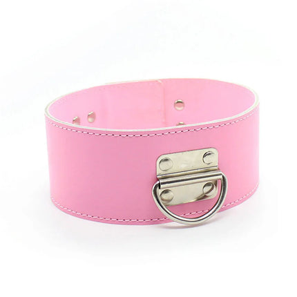 Sexy Collar And Steel Leash Leather Bdsm Fetish Bondage Restraints Adult Game Collars Sex Toys Slave Erotic Neck Ring products