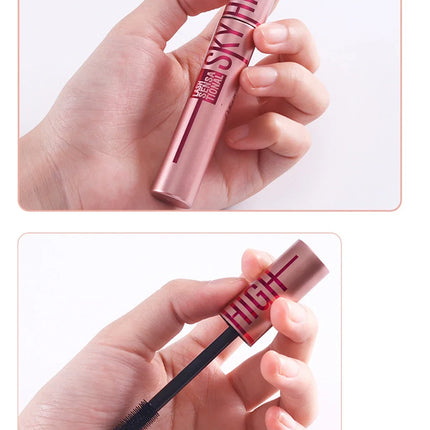 Mascara Long Lasting Waterproof Lengthens Eyelashes Extension Black Lengthening 4D Silk Fiber Cosmetics Eye Lashes Brush Tool