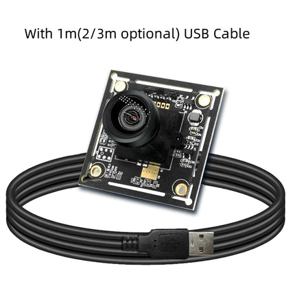 1080p Camera Module 2MP CMOS IMX291 Wide Angle 130 Degree No Distortion USB2.0 UVC Plus And Play For Usb industrial Vision