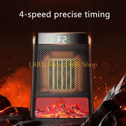 L8RE 1000W Electric Heater Portable Desktop Fan Heater Heating Warm Air Blower Home Warmer Machine for Winter Bedroom