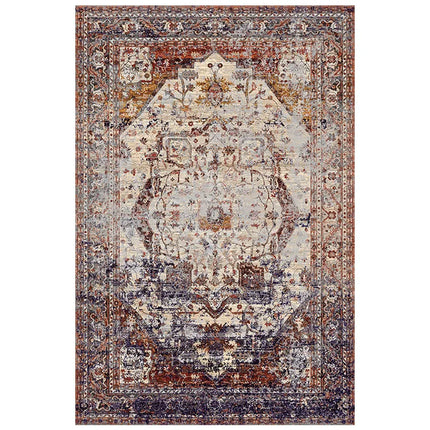 Tapis de style rétro américain pour chambre à coucher Grand tapis de salon Décoration Tapis antidérapant Lavable Tapis de sol de salon Tapis doux pour la maison