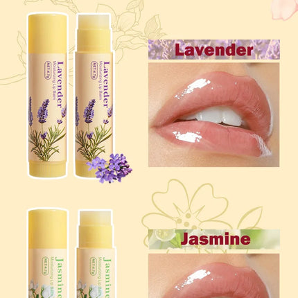 5pcs Lip Balm Set Rose Chrysanthemum Fragrance Moisturizing Lip Mask Lip Care Autumn and Winter Moisturizing Lips Hydrating