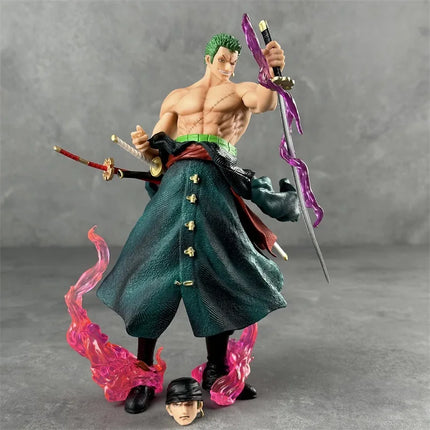 Hot Sale One Piece 50cm Roronoa Zoro Anime Action Figures Model Toys Pvc Statue Roronoa Zoro Model Statue Dolls Birthday Gift