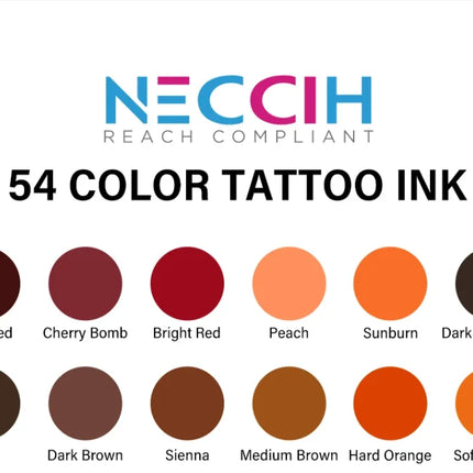 7PCS 30ML Tattoo Ink Pigment Body Art Tattoo Pigment Set 7 Colors Professional Paints Makeup Tattoo Supplies Semi-permanent