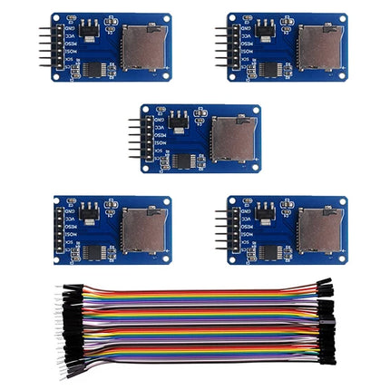 Micro SD Card Module TF Card Reader Writer Sensor + 40P Male To Female Dupont Cable for Arduino Mega2560 Nano ESP32