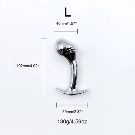 1pcs, Metal dildo anal plug, gem base butt plug, outdoor wear anchor close-fitting design, male and female masturbators, adult s