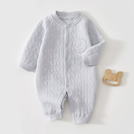 Somenie 2026 new Baby Jumpsuit Clothes Winter Thickening 100% Cotton  Boys Girls Bear Romper Infant Onesie Spring Trend