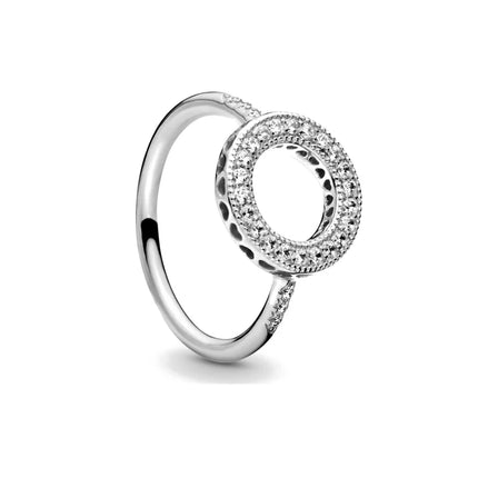 2025 New 925 Sterling Silver Shiny Classic Square Crown Heart-shaped Ring Exquisite Luxury Charm Jewelry Holiday Surprise Gifts