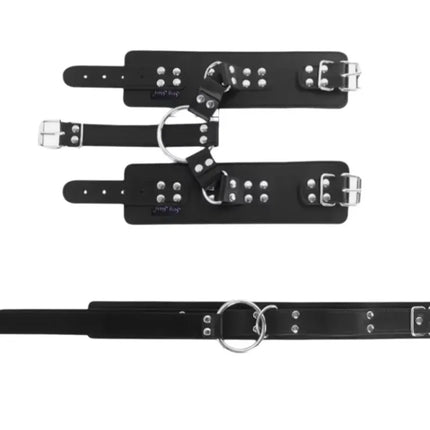 Neck to Wrist Restraints Kit with Nipple Clamps Gag Sex Toys for Women Adjustable Back Handcuffs Collar Bondage SM Sex Game Toys