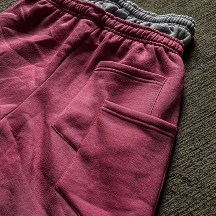 High Street Trendy Pants High Street Ins Trendy Brand Men's and Women's Loose Straight Tube Embroidered Printed Casual Pants