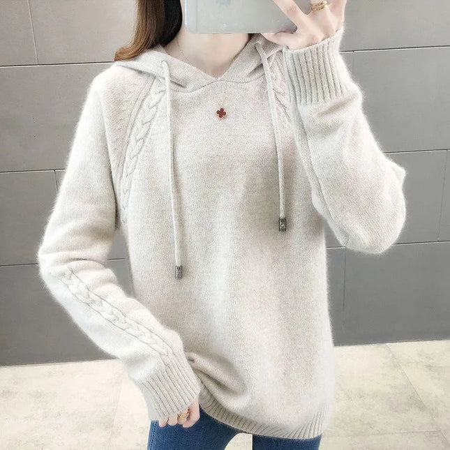 Plain Baggy Hoodies Sweatshirt for Women Korean Popular Clothes Basic Long Sleeve Cheap New in Nice Color Kpop Woman Hooded Tops