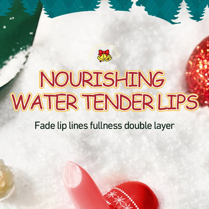 SADOER Christmas Moisturizing Lipstick Anti Cracking Hydrating Repair Nourishing Plump Lips Lip Balm Lip Plumper Skin Care