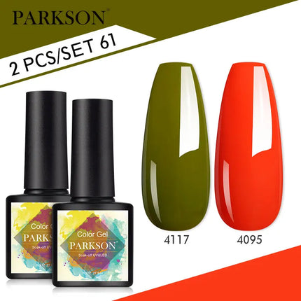 Parkson 2/3pcs Matte Top Coat Gel Nail Polish Kit Base Top Coat Set UV LED Nail Art Manicure Polish Primer Soak Off Nail Gel Set