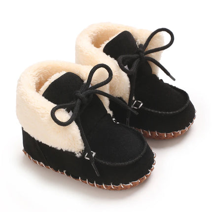 0-18M  Boots For Newborn Baby Girl Snow Boots Winter Thermal Shoes Plush Ankle Boots Winter Baby Boys And Girls Thermal Shoes