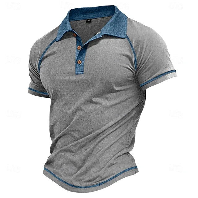 Simple Vintage Classic Stripe Graphic Polo Shirts For Men Summer Retro Personality 3D Print Polo Shirt Streetwear Oversized Tops